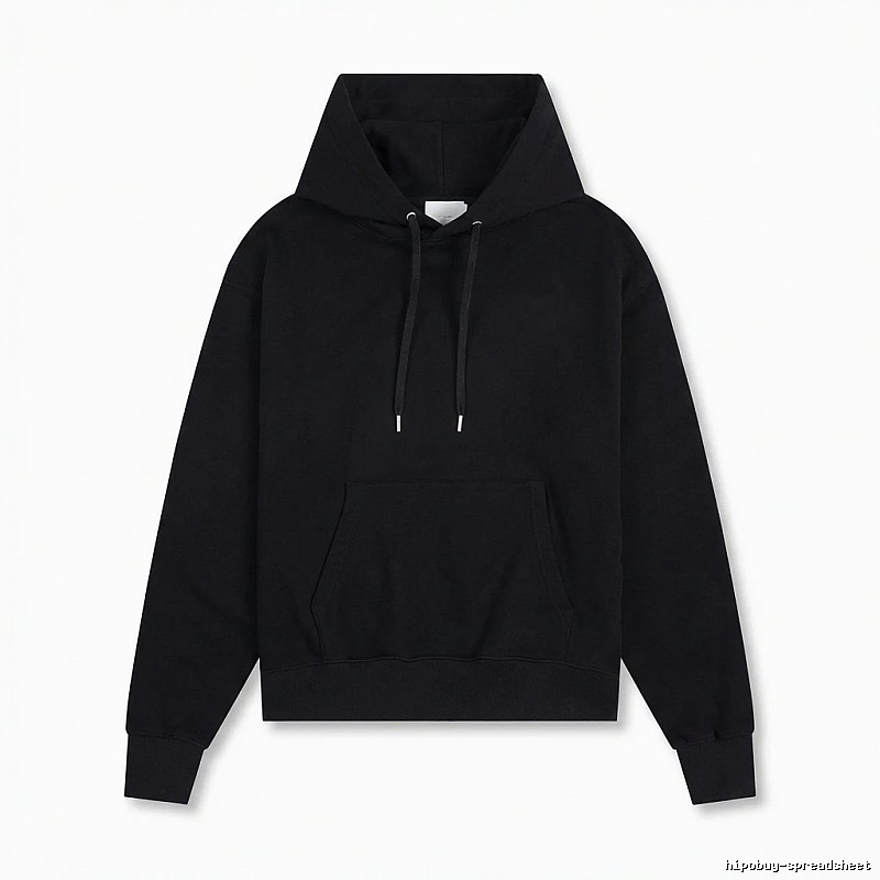 AMI Basic Style Simple Black Hoodie