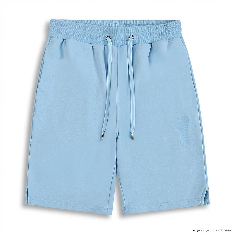 AMI minimalist style light blue shorts