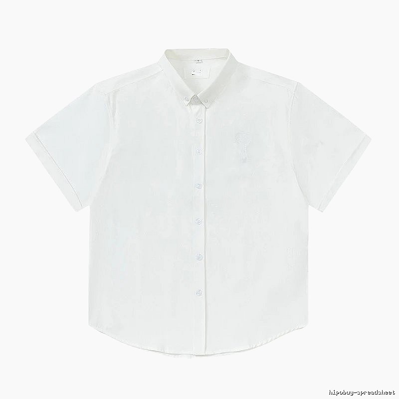 AMI Minimalist Style White Shirt