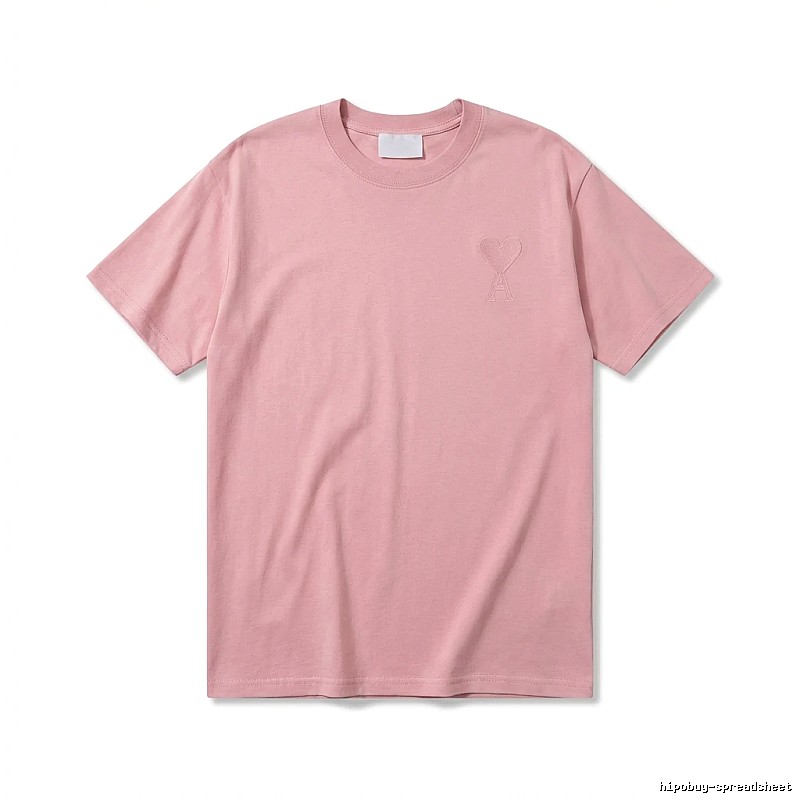 AMI simple and elegant pink T-shirt