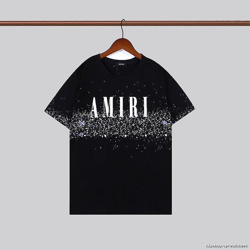 Amiri Monogram Graphic T-shirt White Blue Amiri for Layered Styling
