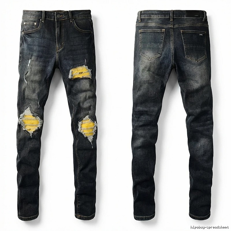 AMIRI Ripped Dark Jeans