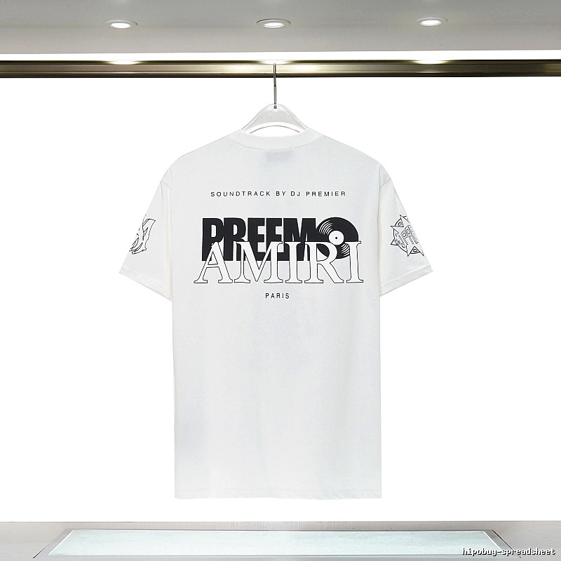 Amiri Sport Graphic T-shirt White Blue Amiri for Warm Weather