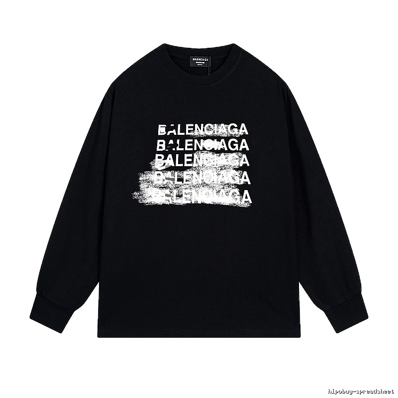 Balenciaga graffiti-style black T-shirt