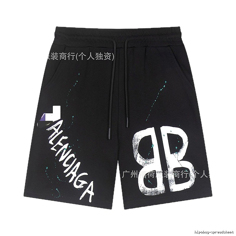 Balenciaga graffiti-style shorts