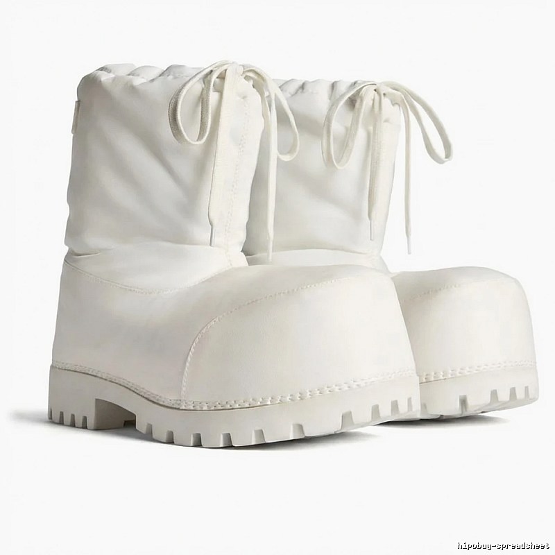 Balenciaga retro-style white boots