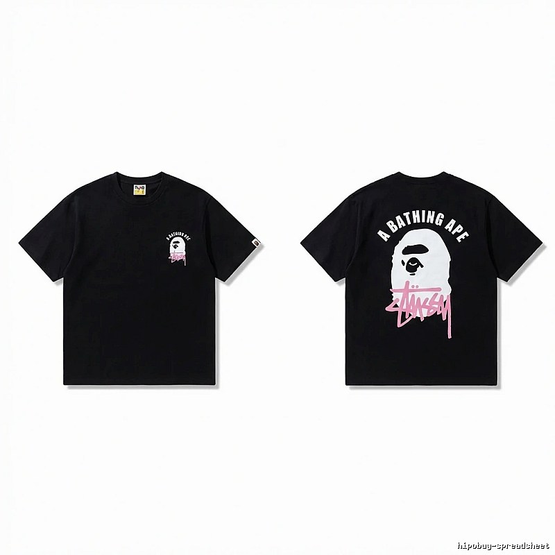 Bape Ape Head Trendy Cool Black T-shirt
