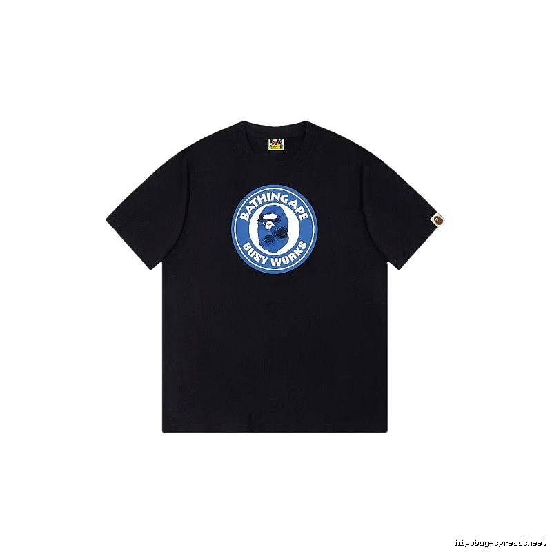 Bape Blue Label Trendy Cool Black T-shirt