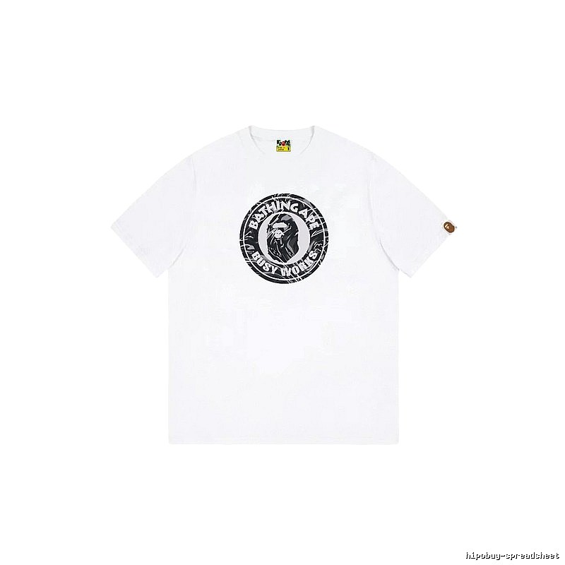 Bape classic retro style white T-shirt