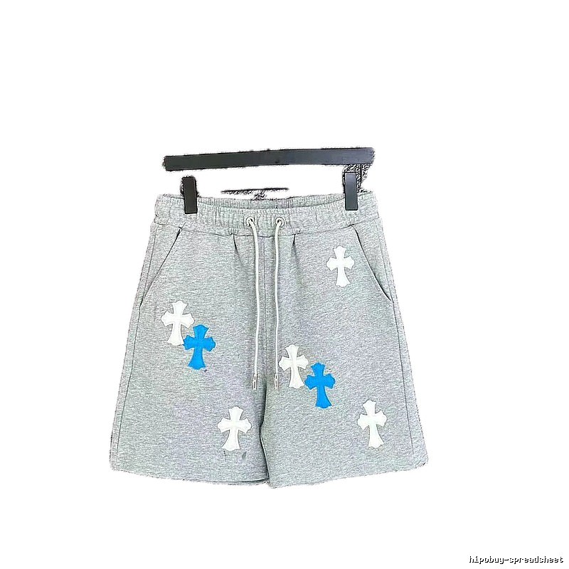Chrome Hearts Cross Trendy Brand Grey Shorts