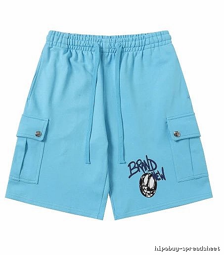 Chrome Hearts Trendy Cool Style Light Blue Shorts