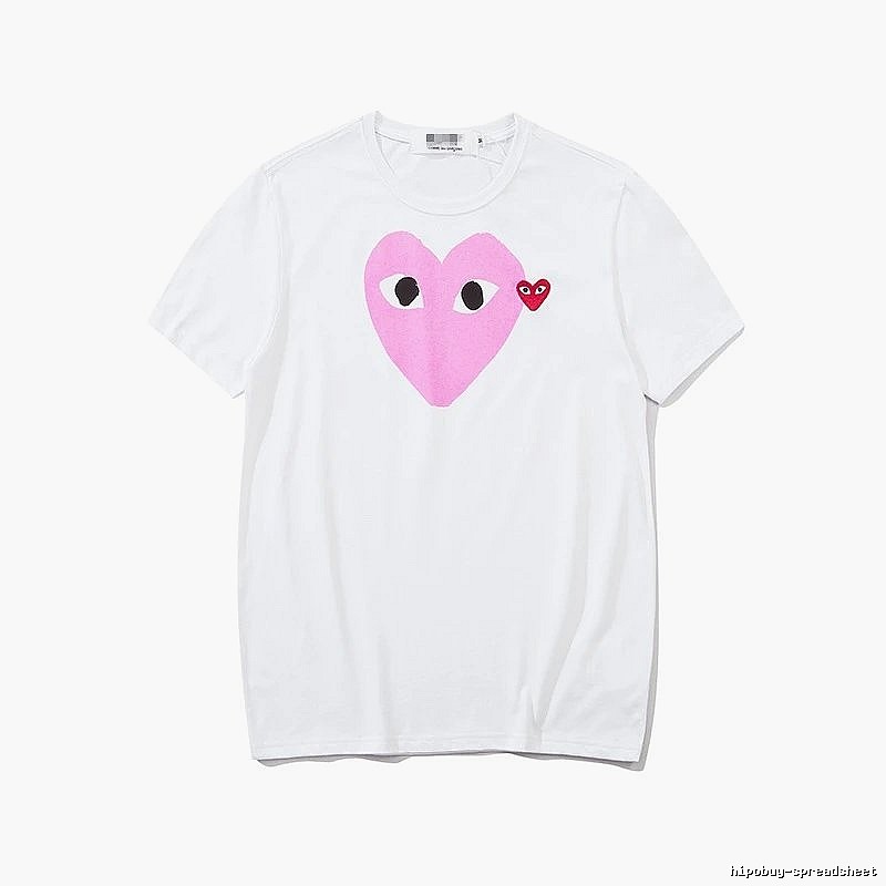 Comme des Garcons PLAY 2023-03 Style 2303 Heart Logo T-Shirt Downtown Style