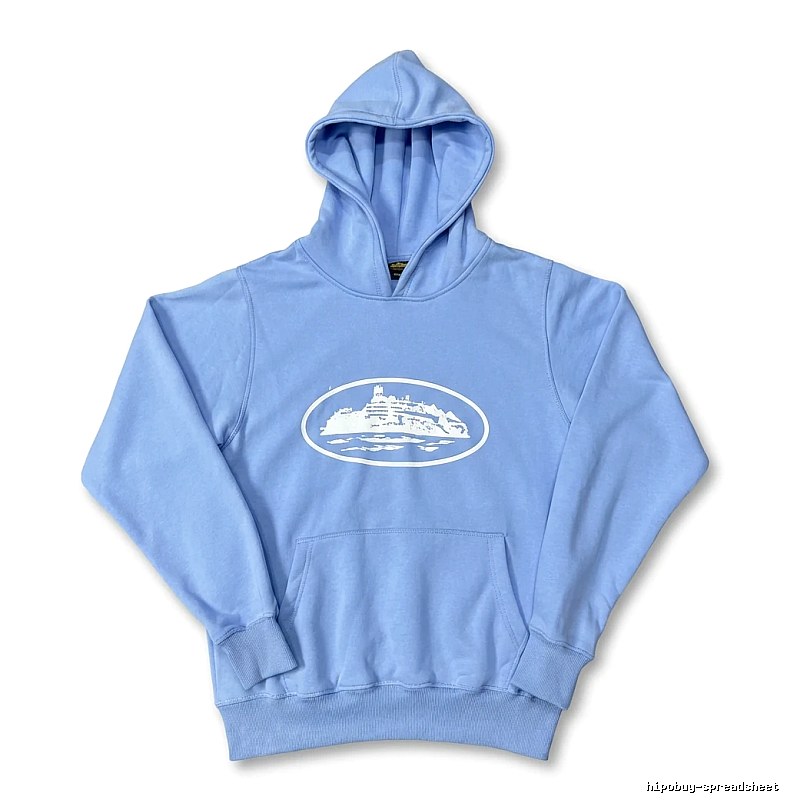 Corteiz Nautical Style Light Blue Hoodie