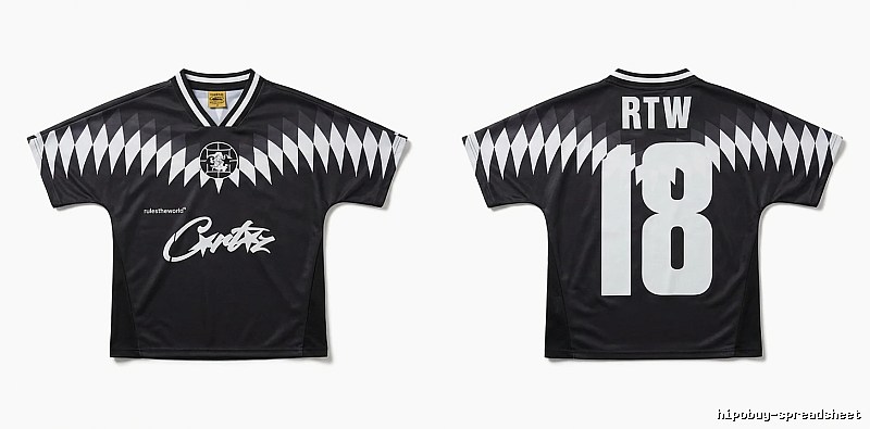 Corteiz RTW Series Black and White Wind Top