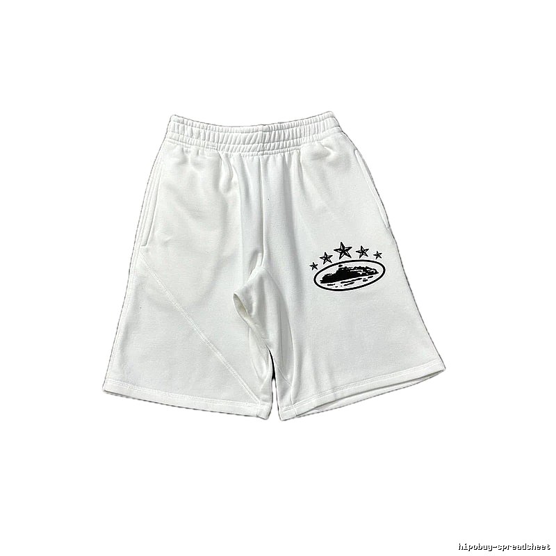 Corteiz star - printed white shorts
