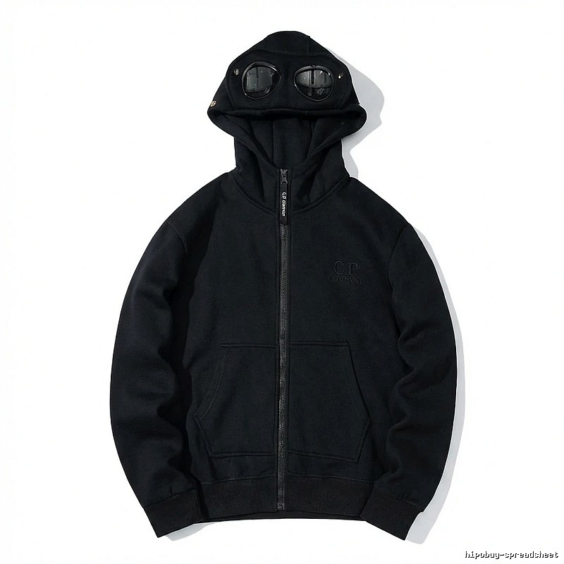 C.P. retro-style black hoodie