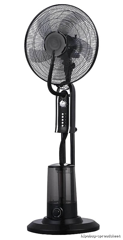 Desktop Pedestal Cooling Fan For Remote Cooling 16-inch Mechanical Control eu Plug