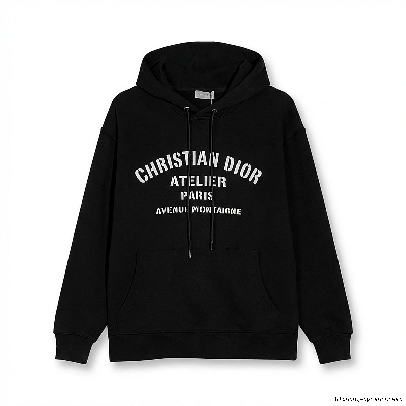 Dior Atelier Simple Style Black Sweatshirt