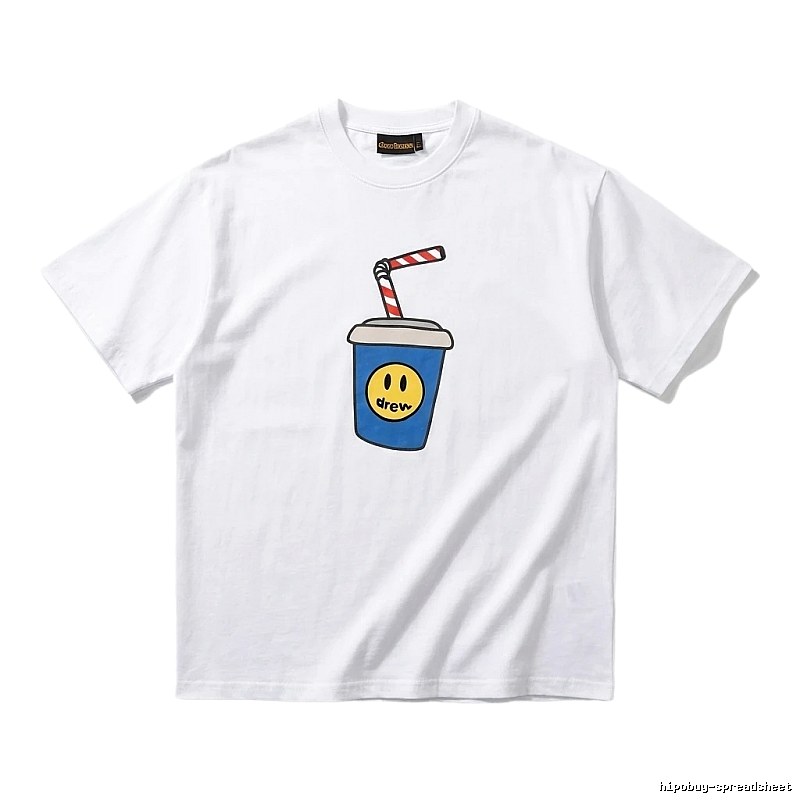 DREW Smiley Series Simple White T-shirt