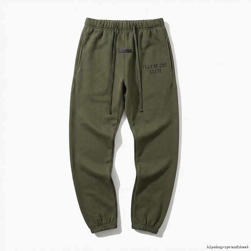 ESSENTIALS casual style olive green sweatpants