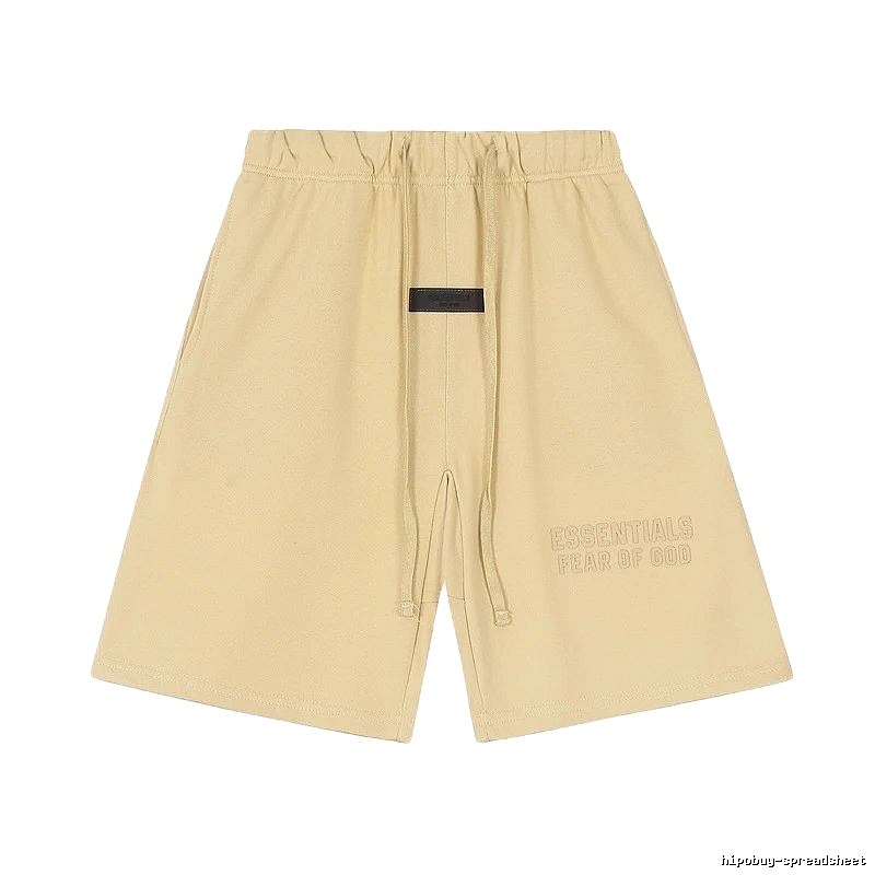 ESSENTIALS minimalist khaki shorts