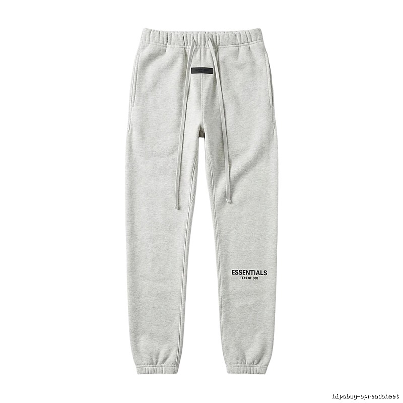 ESSENTIALS minimalist light gray sweatpants