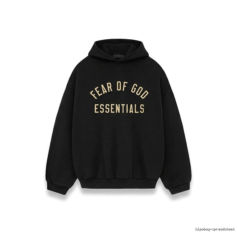 ESSENTIALS minimalist style black sweatshirt