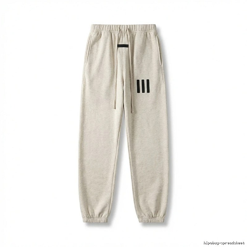 ESSENTIALS minimalist style light gray sweatpants