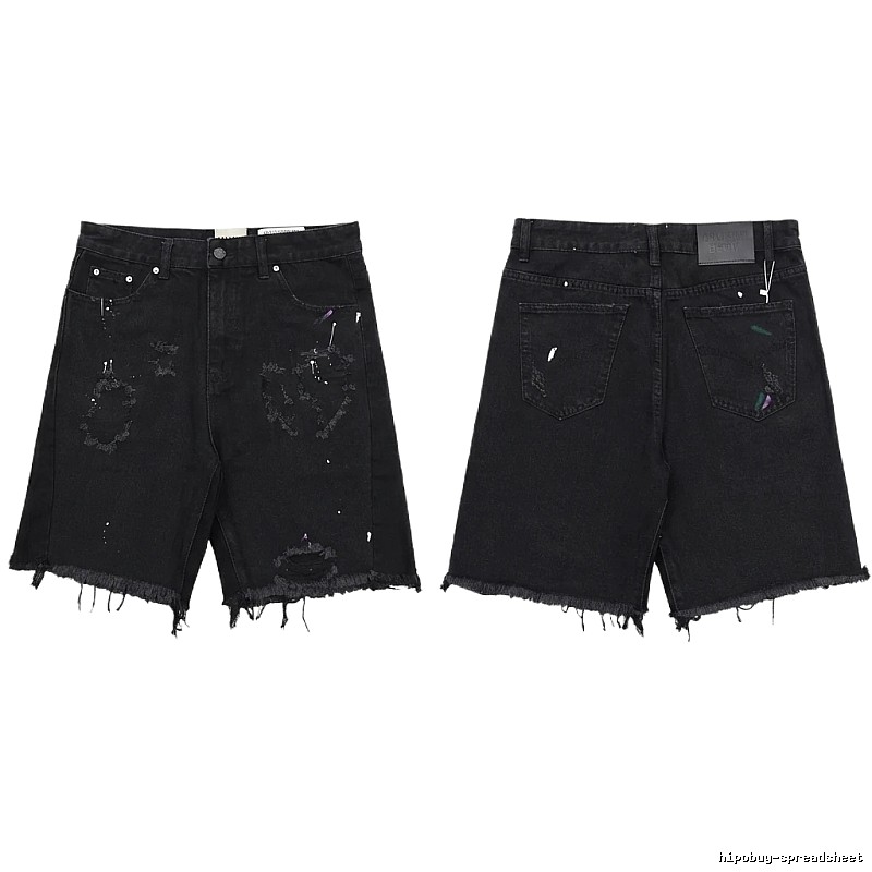Gallery Dept Graffiti Style Black Shorts
