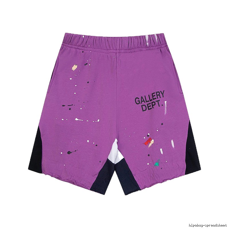 Gallery Dept. graffiti-style purple shorts
