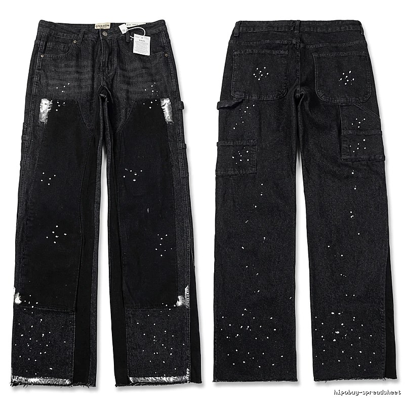 Gallery Dept. workwear style black jeans