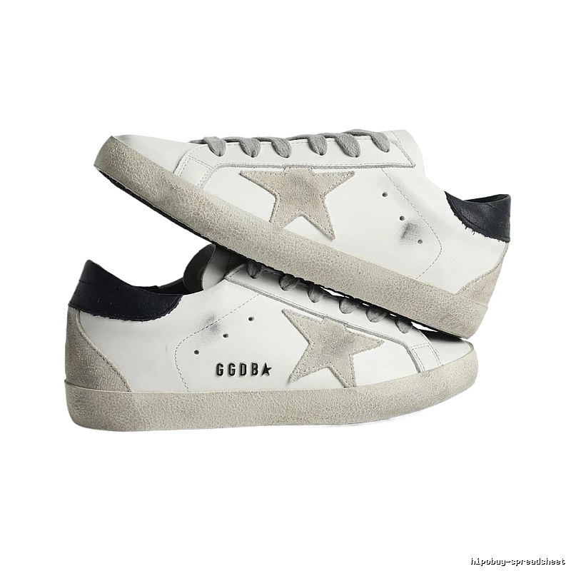 Golden Goose distressed white shoes