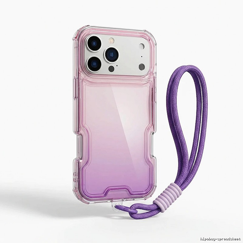 Gradient and Transparent Style iPhone Case for Trendy Brands