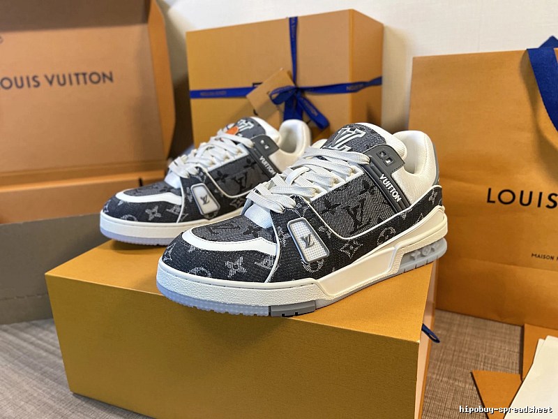 Gray Low-top Sneaker by Louis Vuitton with Gray Monogram Low-top