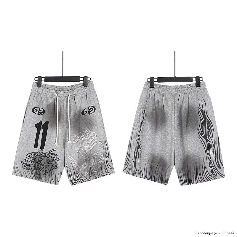 Hellstar dark style gray shorts