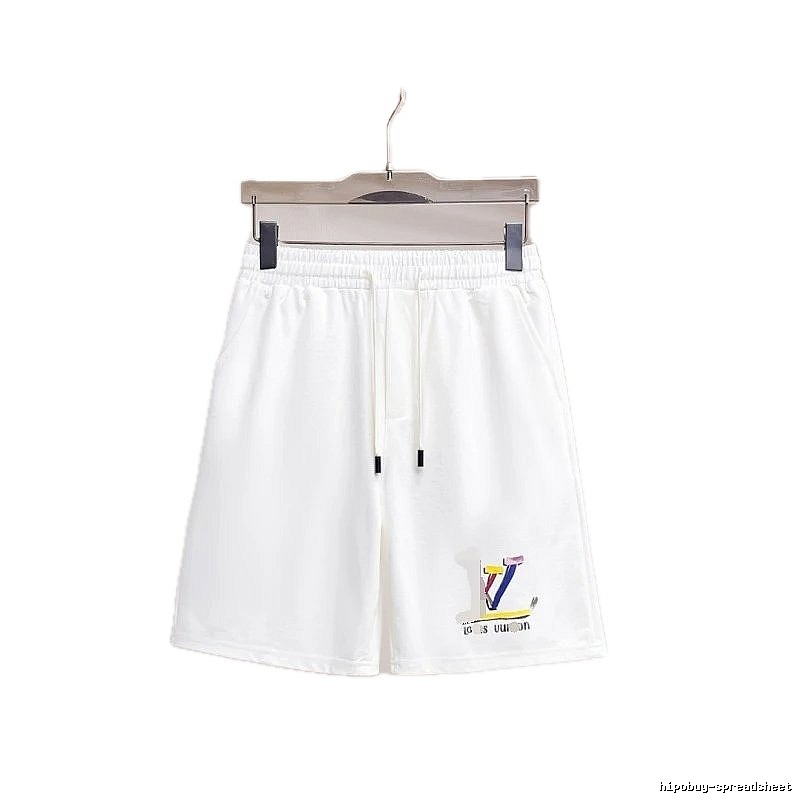 Louis Vuitton Colorful Print Casual Style White Shorts