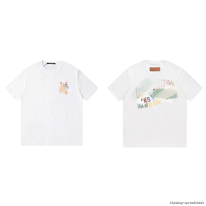 Louis Vuitton Letter Print Trendy Style White T-Shirt