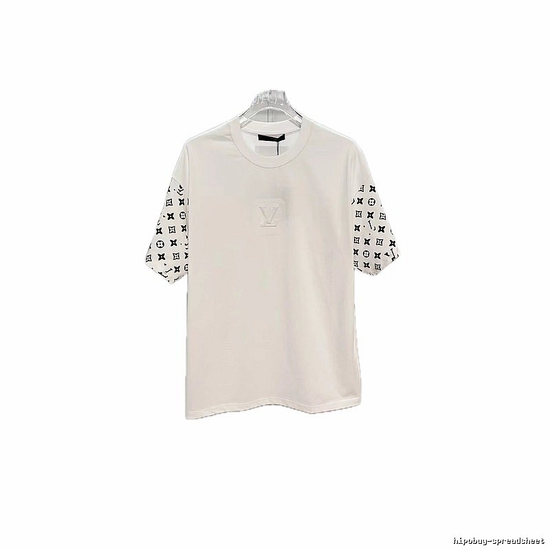 Louis Vuitton Monogram Patchwork Street-Luxury Style White T-Shirt