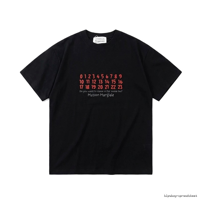 Maison Margiela Digital Style Black T-shirt