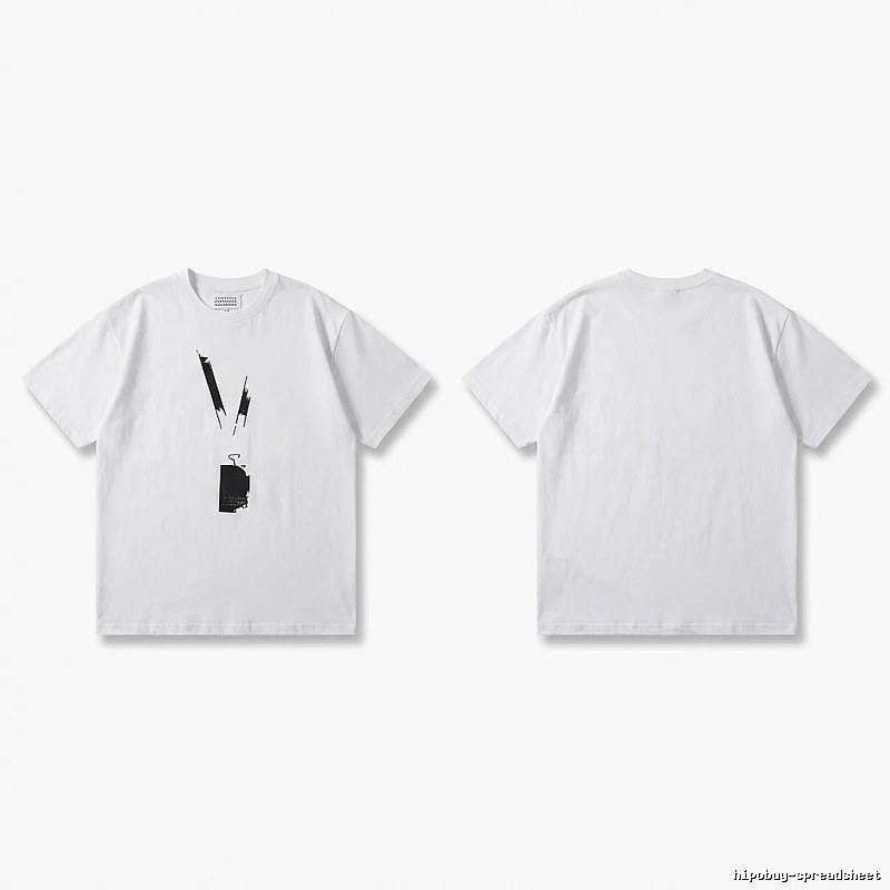 Maison Margiela minimalist style white T-shirt