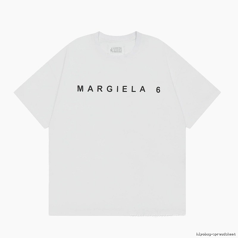 Maison Margiela MM6 Minimalist Style White Short Sleeve T-shirt