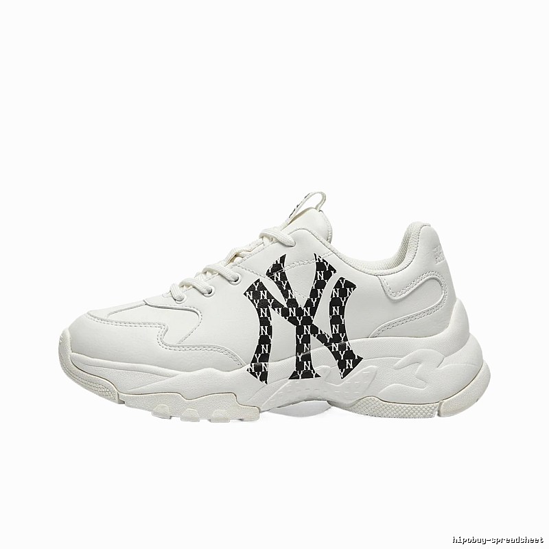 MLB retro-style white sports shoes
