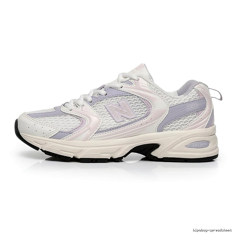 New Balance 530 Retro Style White and Pink Sneakers