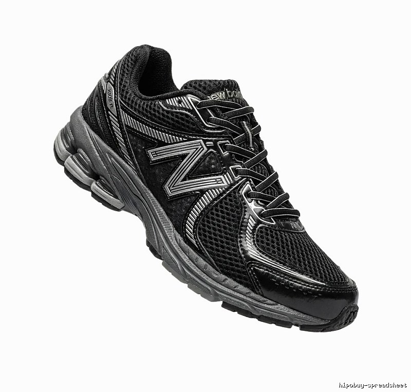 New Balance retro-style black and grey sports shoes