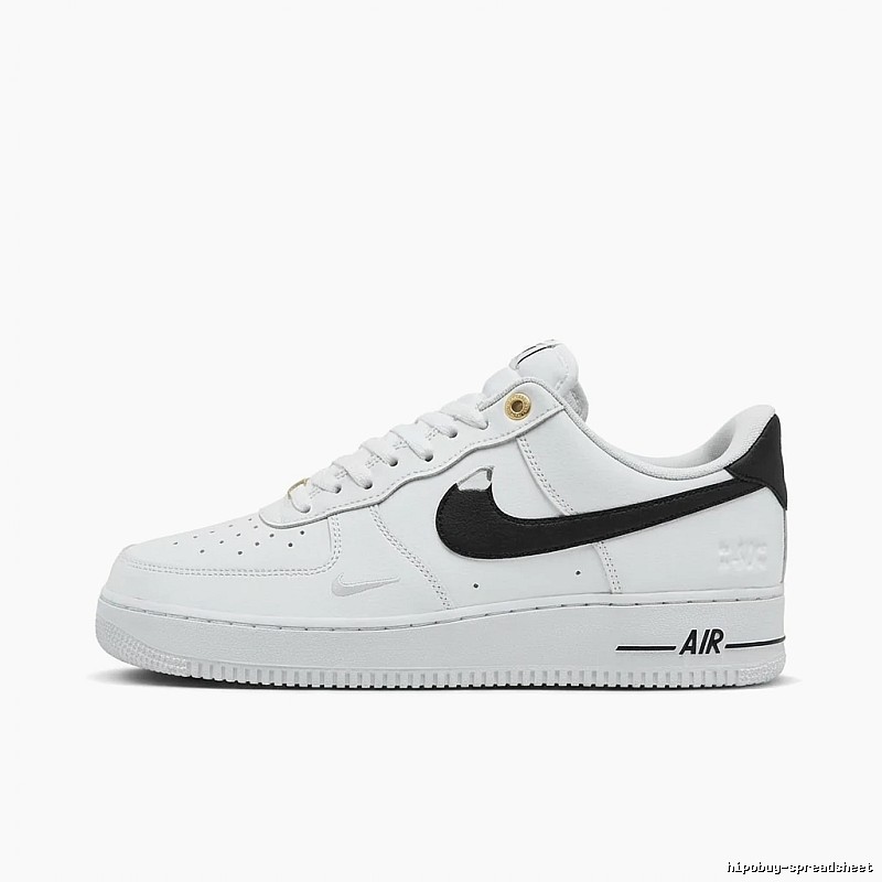 Nike Air Force 1 Black and White Trendy Shoes