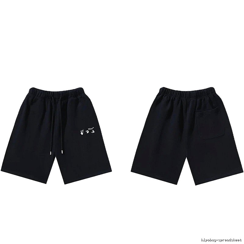 Off-White 016 Style Black Trendy and Cool Shorts