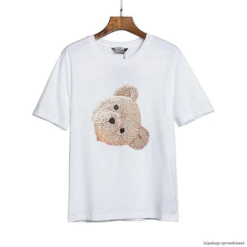 Palm Angels Resort Bear graphic T-shirt White Colorful Bear with Premium Look