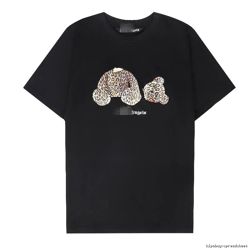 Palm Angels Statement Bear graphic T-shirt White Colorful Bear for Easy Pairing