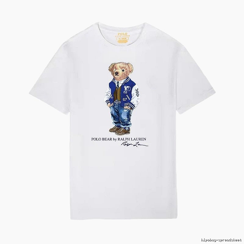 Ralph Lauren Bear Trend Brand White T-shirt