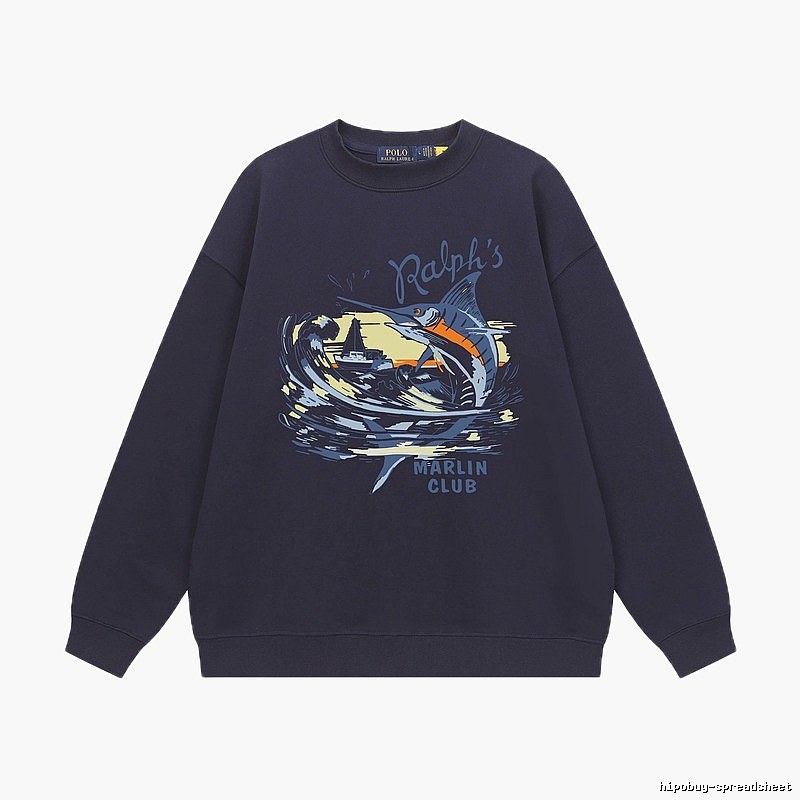 Ralph Lauren Marin Club Navy Blue Sweatshirt